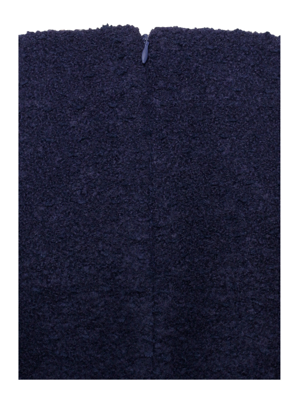 Wylda Navy Blue Boucle Wool Bodycon Mini Skirt Archive Sale