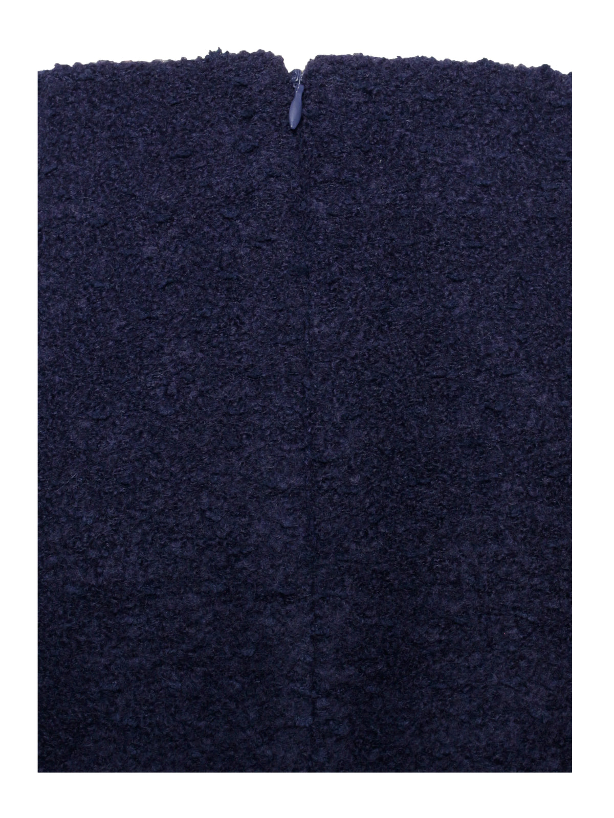 Wylda Navy Blue Boucle Wool Bodycon Mini Skirt Archive Sale