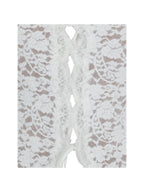 Prynn White Brushed Lace Front Tie Top