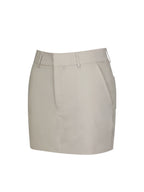 Zuli Tan Cotton Gabardine Mini Skirt
