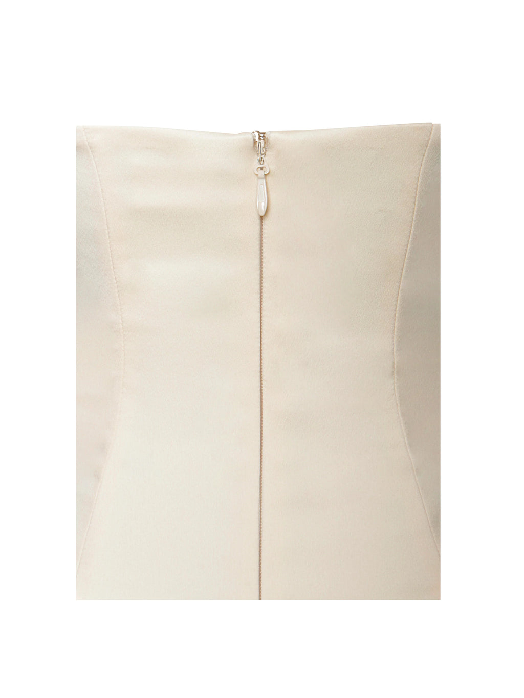 Noreen Egg White Satin Drop Waist Maxi Sundress Archive Sale