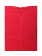Xoana Red Crystal Embellished High Slit Gown