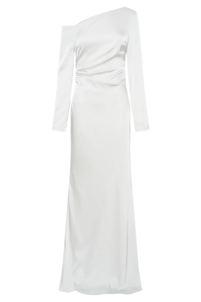 Avery Long Sleeve Maxi Dress Ivory