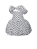 Umika Polka Dot Cotton Poplin Bubble Hem Mini Dress