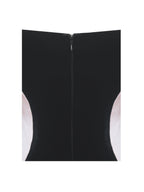 Nova Black Contoured Sweetheart Puff Sleeve Mini Dress