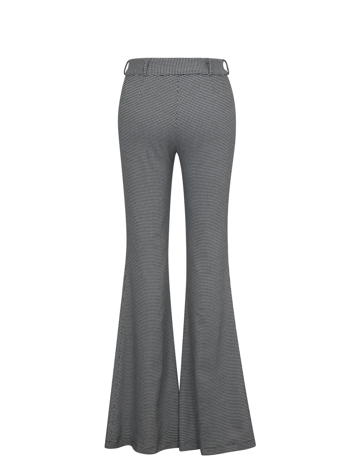 Ulli Micro Houndstooth Flared Pants