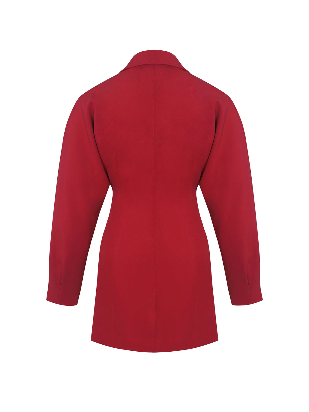 Blythe Cherry Red Batwing Blazer Mini Dress