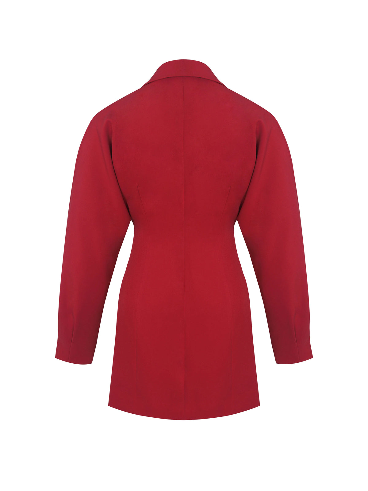 Blythe Cherry Red Batwing Blazer Mini Dress
