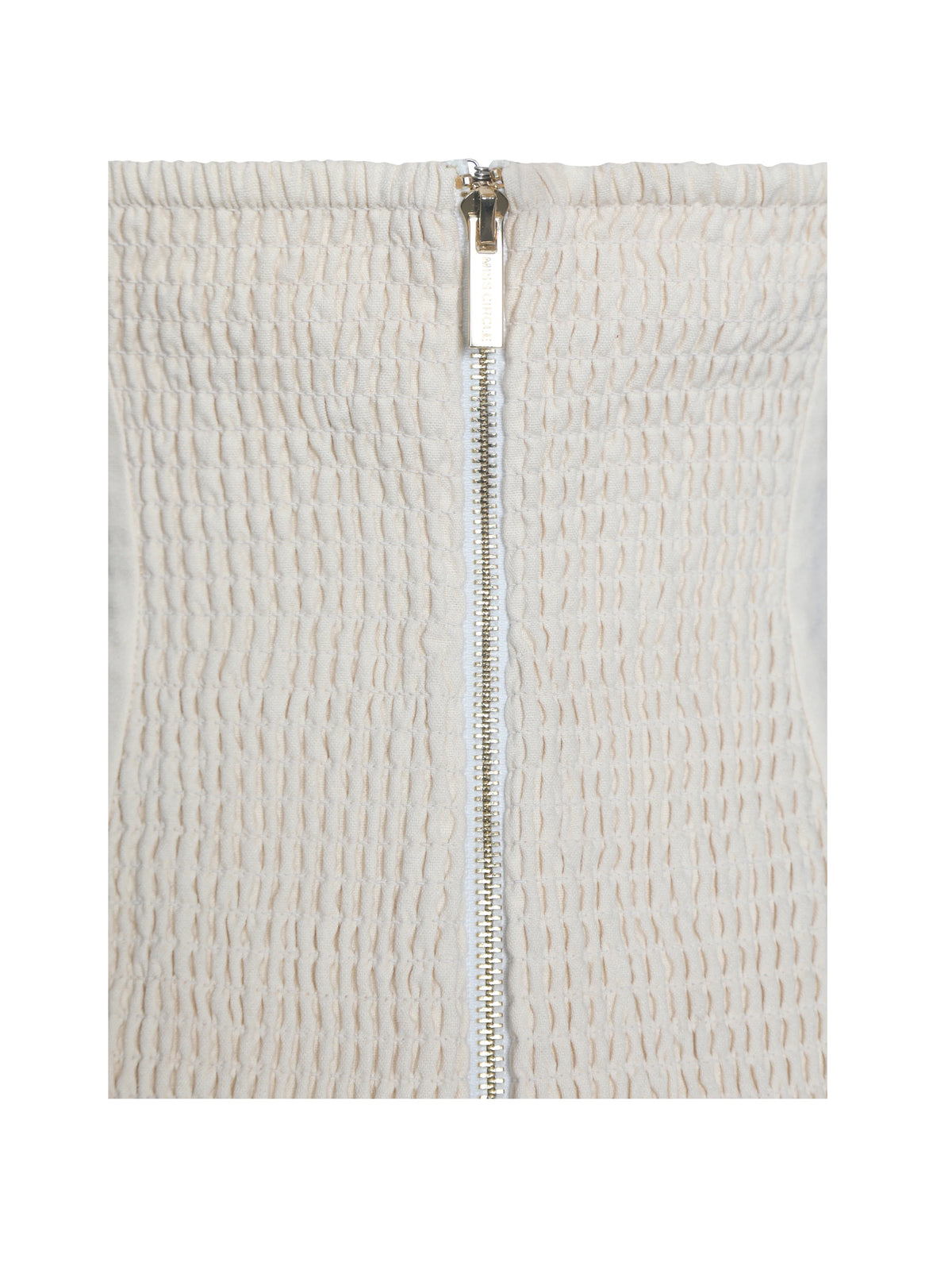 Quinzella Butter Yellow Linen Plunging Halter Neck Top