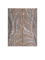Quinci Apricot Beaded Sequin Sweetheart Maxi Dress