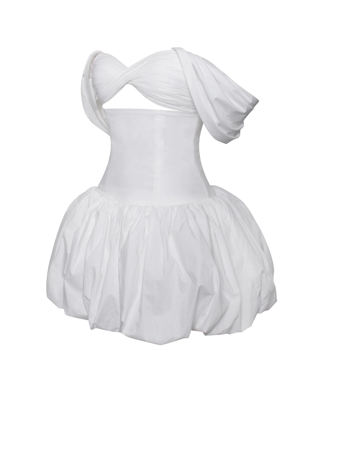 Umika White Bubble Hem Mini Dress Archive Sale