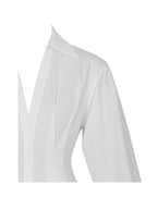 Nanette White Lyocell Poplin Shirt Mini Dress