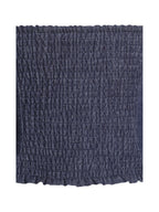 Rafaella Navy Cotton Denim Halter Lapel Top Archive Sale