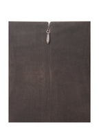 Yael Espresso Vegan Suede Faux Fur Halter Mini Dress