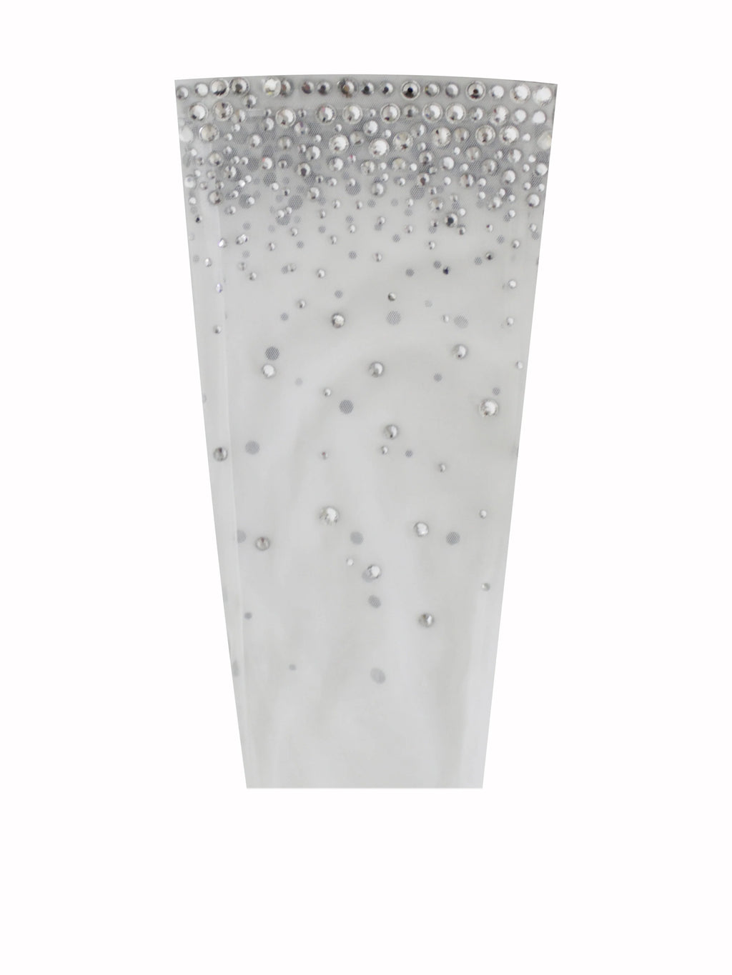 Izzy White Crystal Opera length Gloves