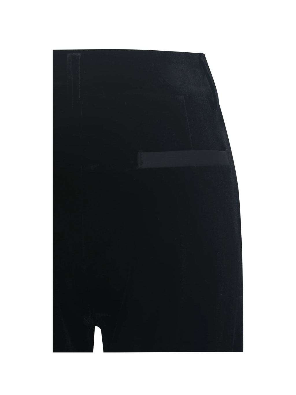 Ronnie Low Waisted Straight Leg Black Velvet Pants