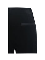Ronnie Low Waisted Straight Leg Black Velvet Pants