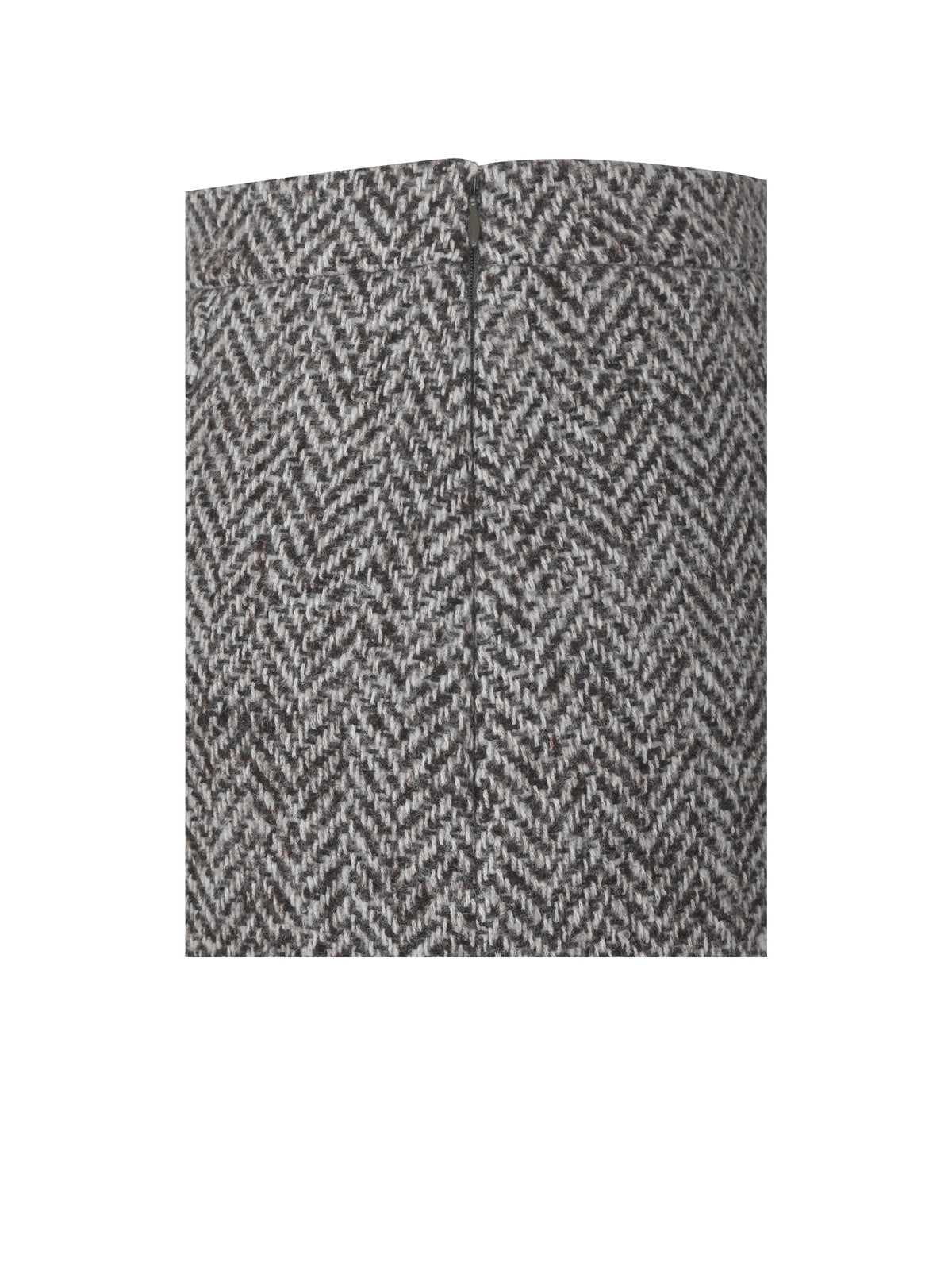 Sandra Brown White Herringbone Mini Skirt