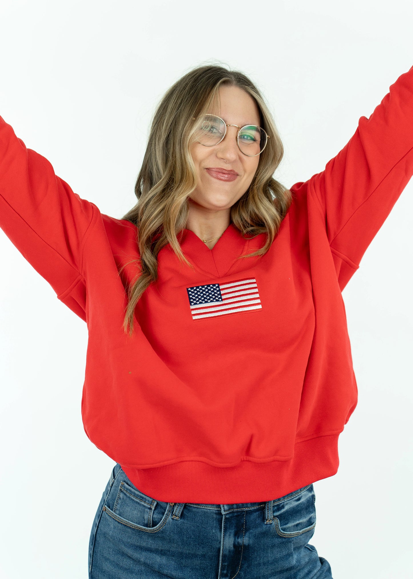 Liberty V Neck Sweatshirt