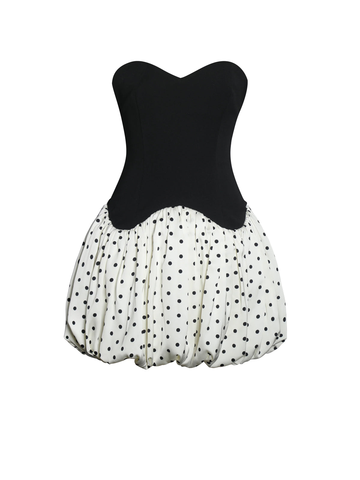 Dahliana Polka Dot Bubble Hem Corset Mini Dress Archive Sale