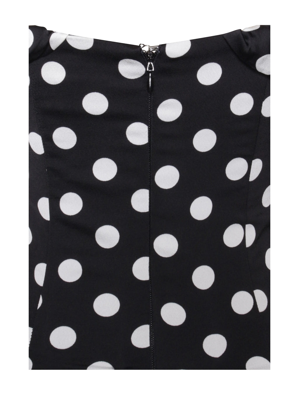 Umika Black Polka Dots Bubble Hem Mini Dress