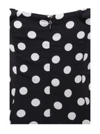 Umika Black Polka Dots Bubble Hem Mini Dress