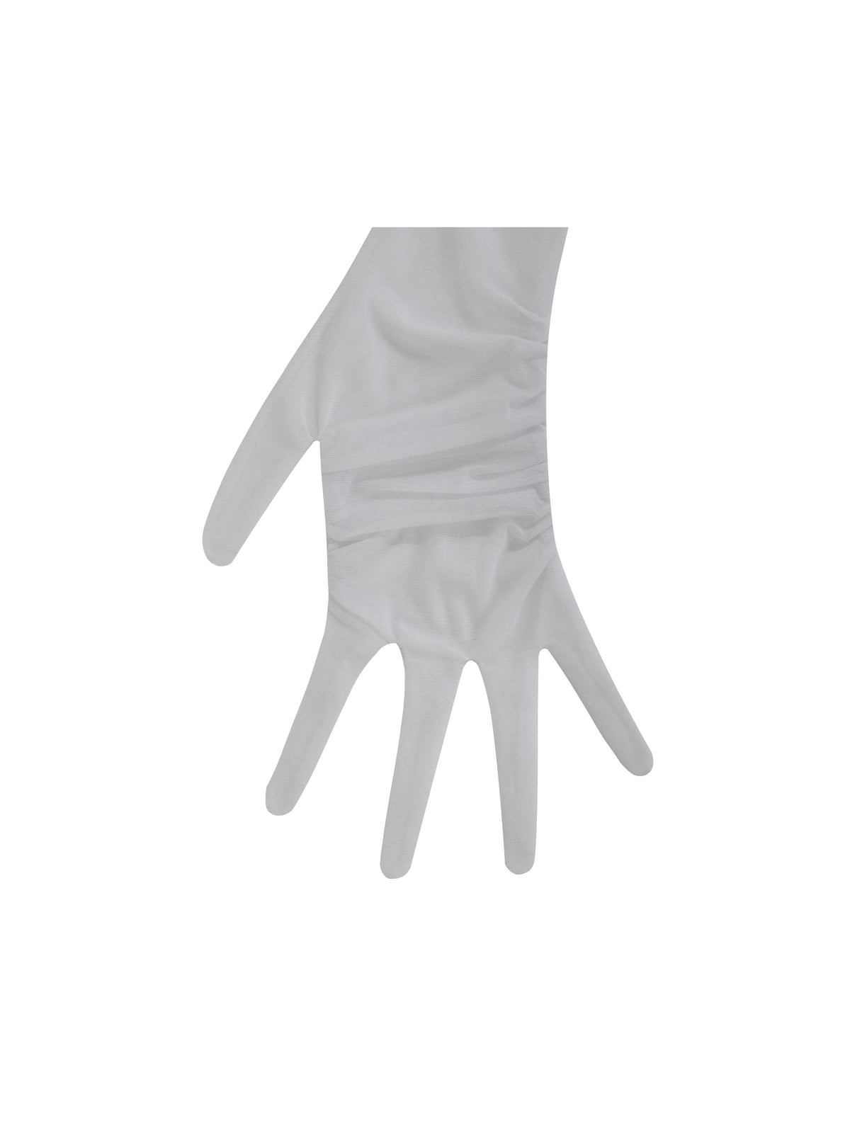 Qira White Mesh Opera length Gloves