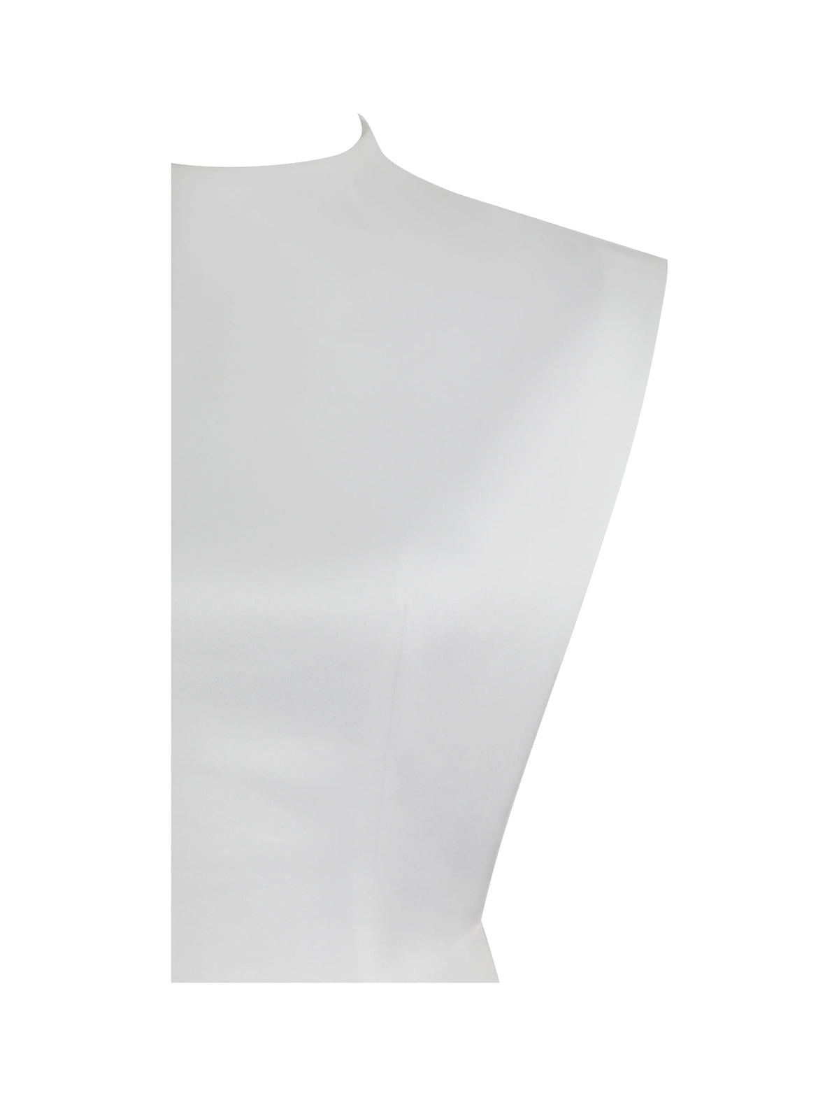 Vienna White Satin Mock Neck Mini Dress
