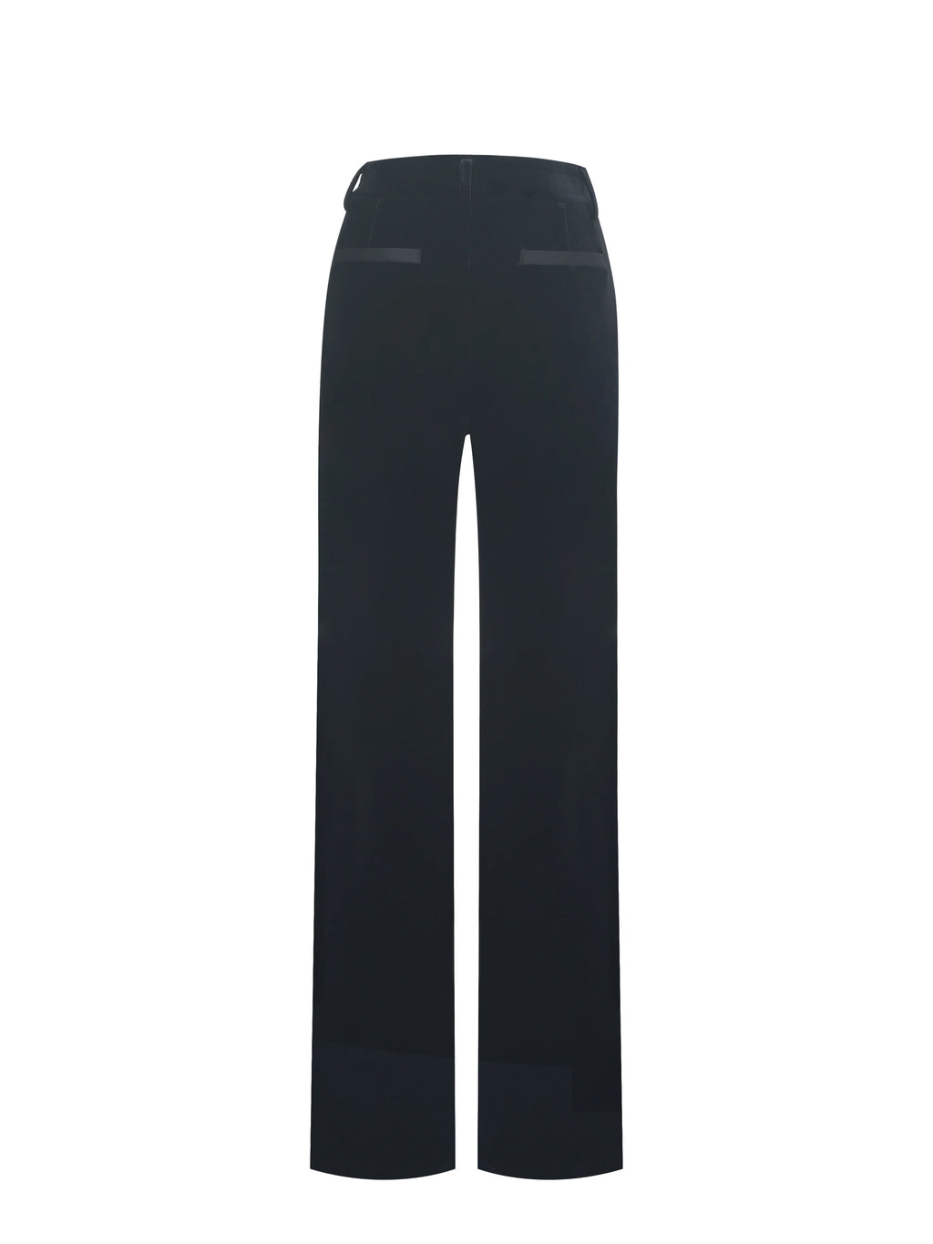 Ronnie Low Waisted Straight Leg Black Velvet Pants