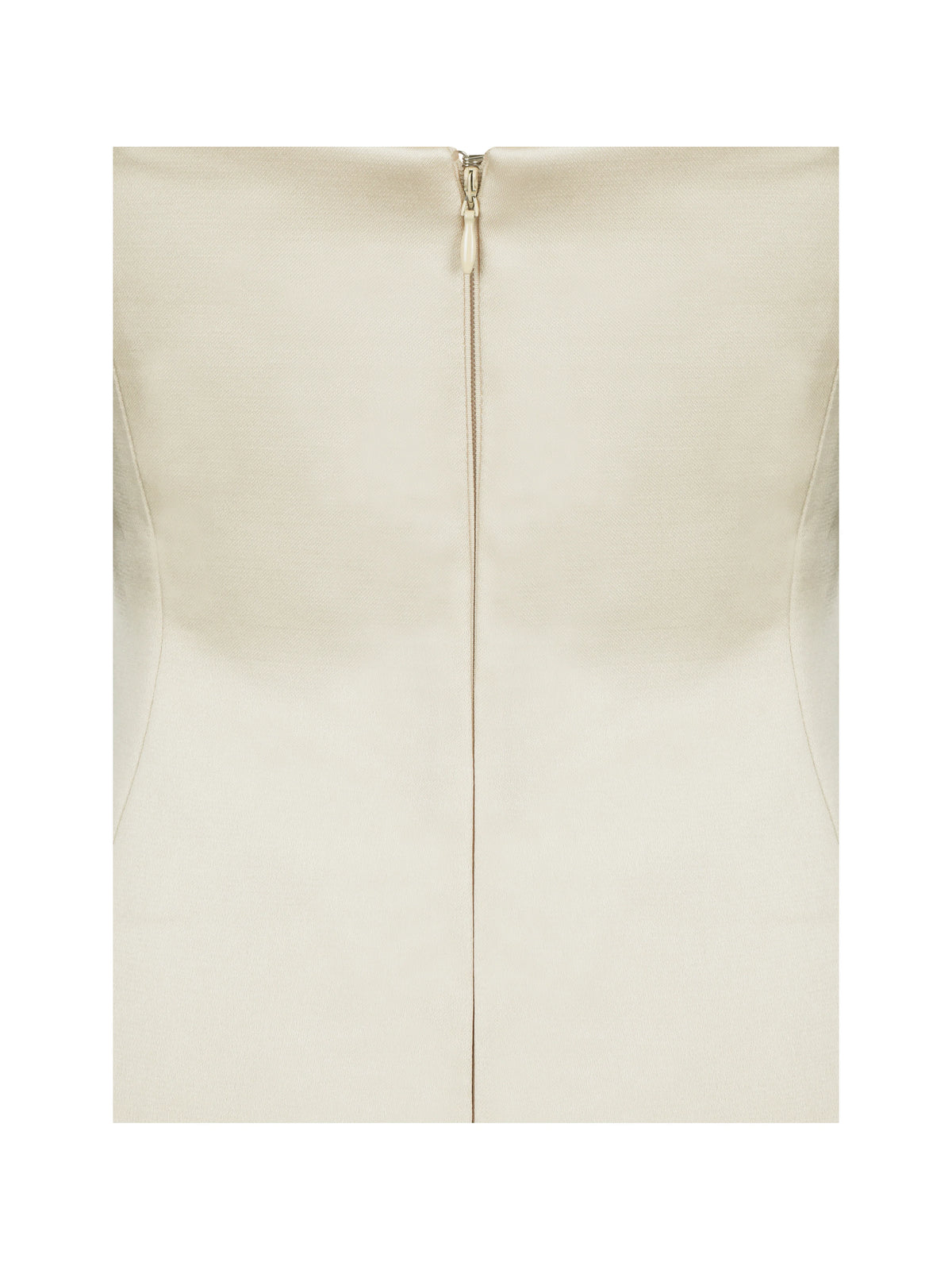Gracie Butter Yellow Ruched Satin Midi Dress