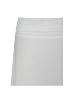 Yanna White Chiffon High Low Maxi Skirt