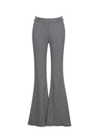 Ulli Micro Houndstooth Flared Pants