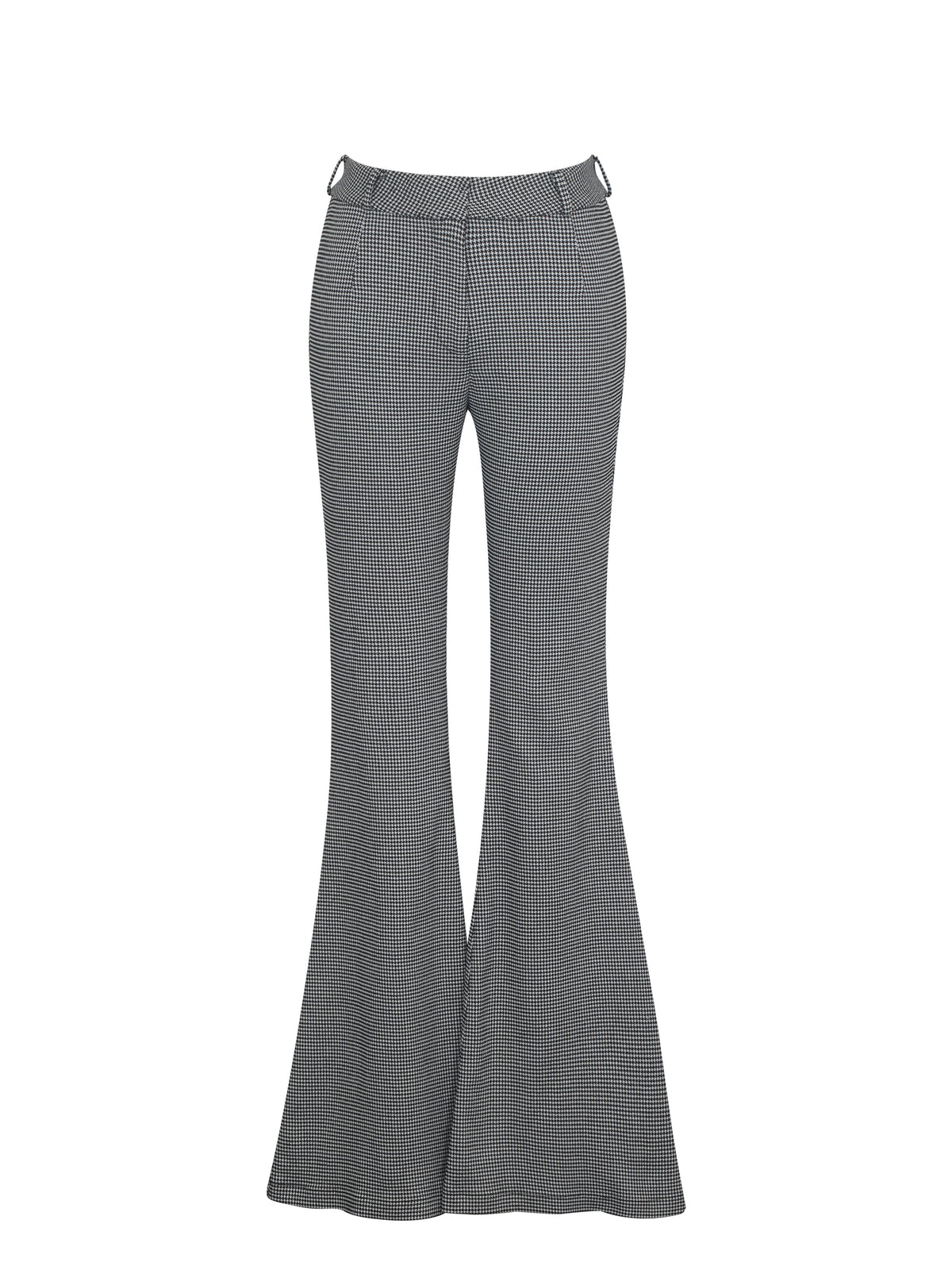 Ulli Micro Houndstooth Flared Pants