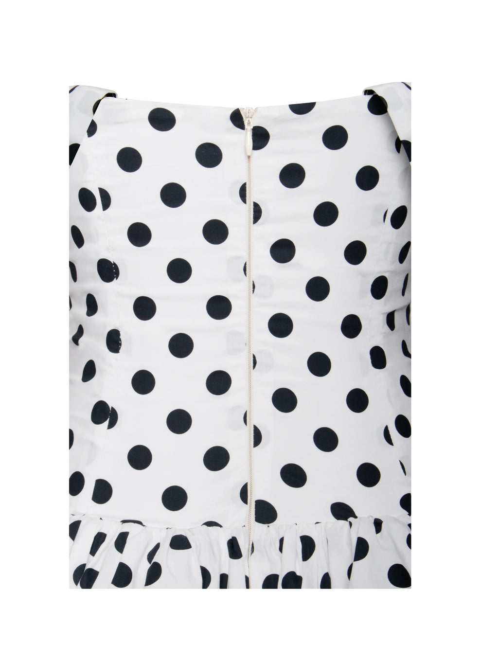 Umika Polka Dot Cotton Poplin Bubble Hem Mini Dress
