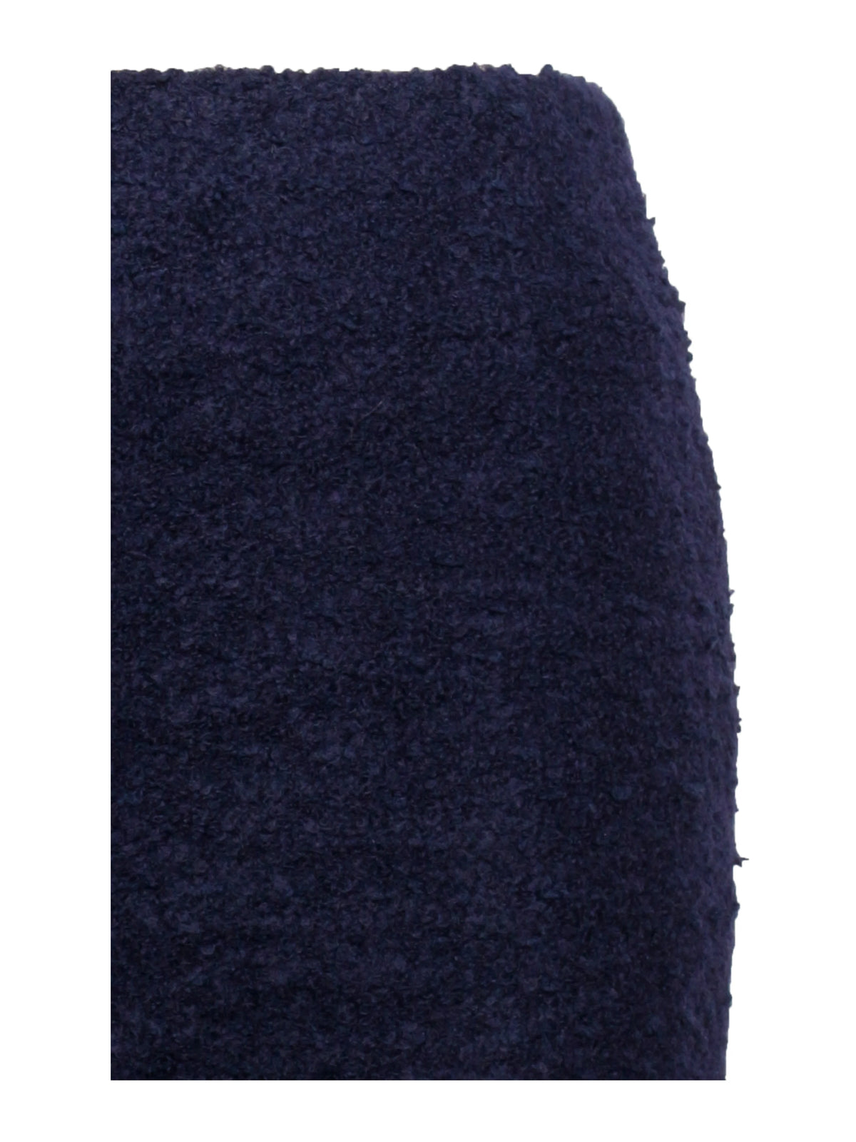 Wylda Navy Blue Boucle Wool Bodycon Mini Skirt Archive Sale