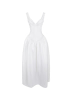 Siena White Satin Sweetheart Wedding Gown