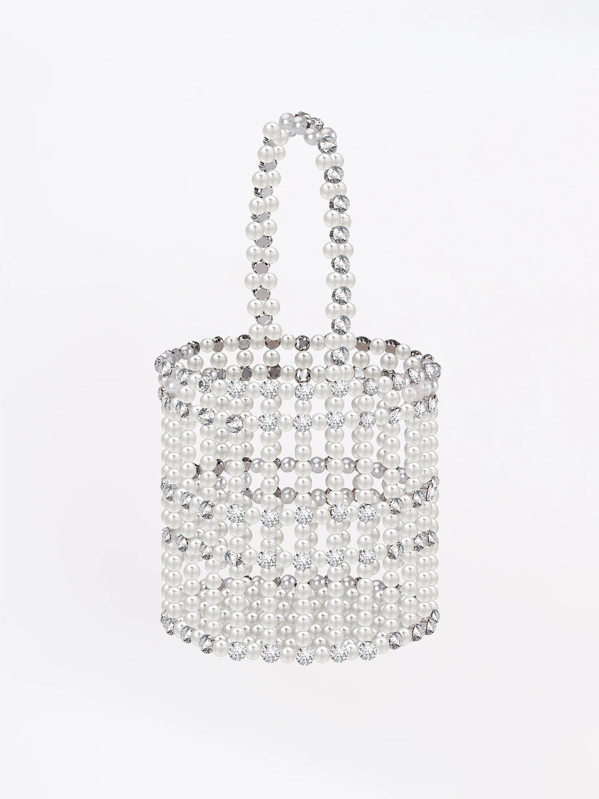 Miss Circle Pearl Diamond Mini Handbag