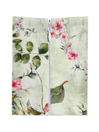 Jacinda Green Floral Print Linen Midi Dress