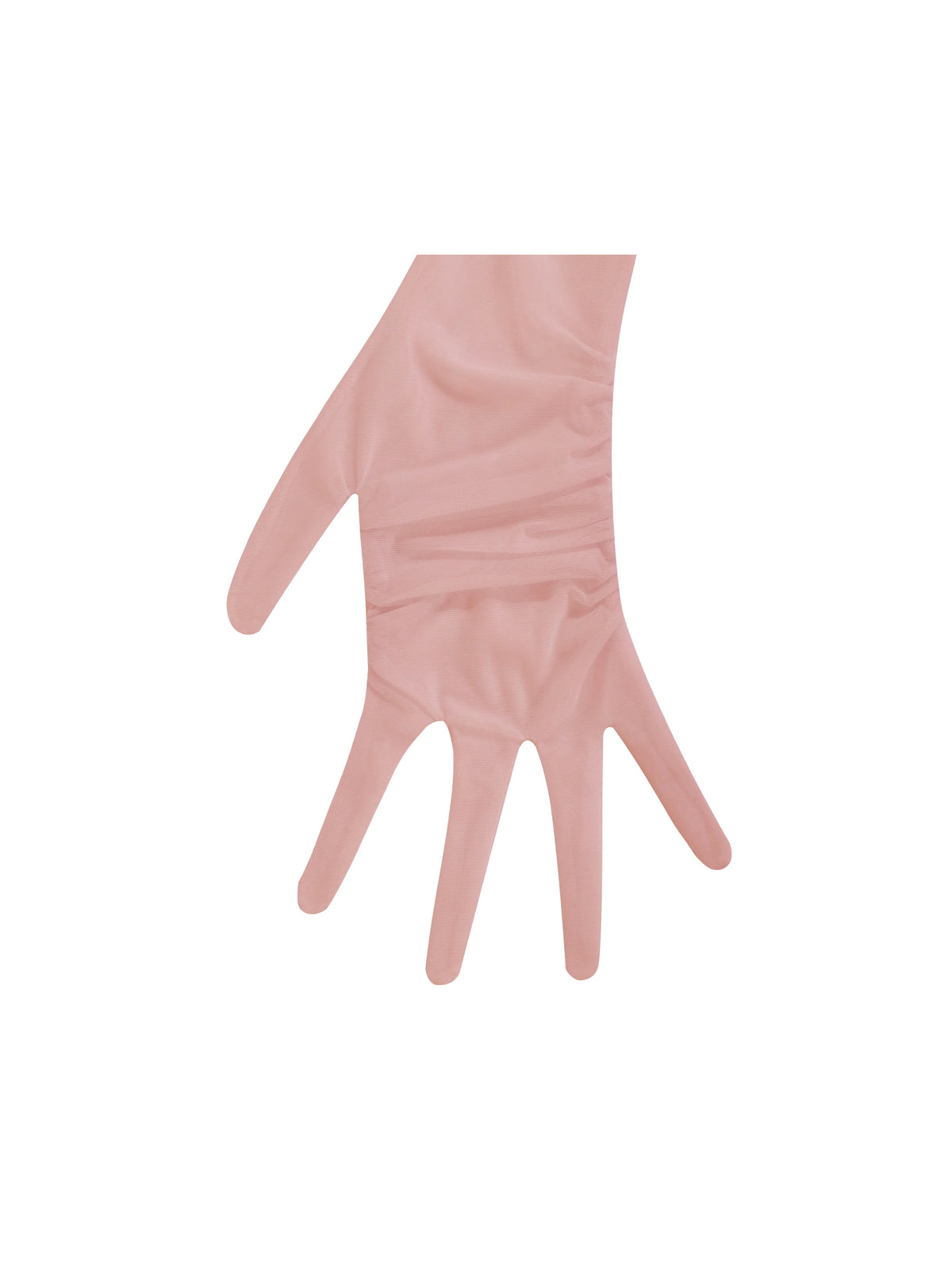 Qira Blush Mesh Opera length Gloves