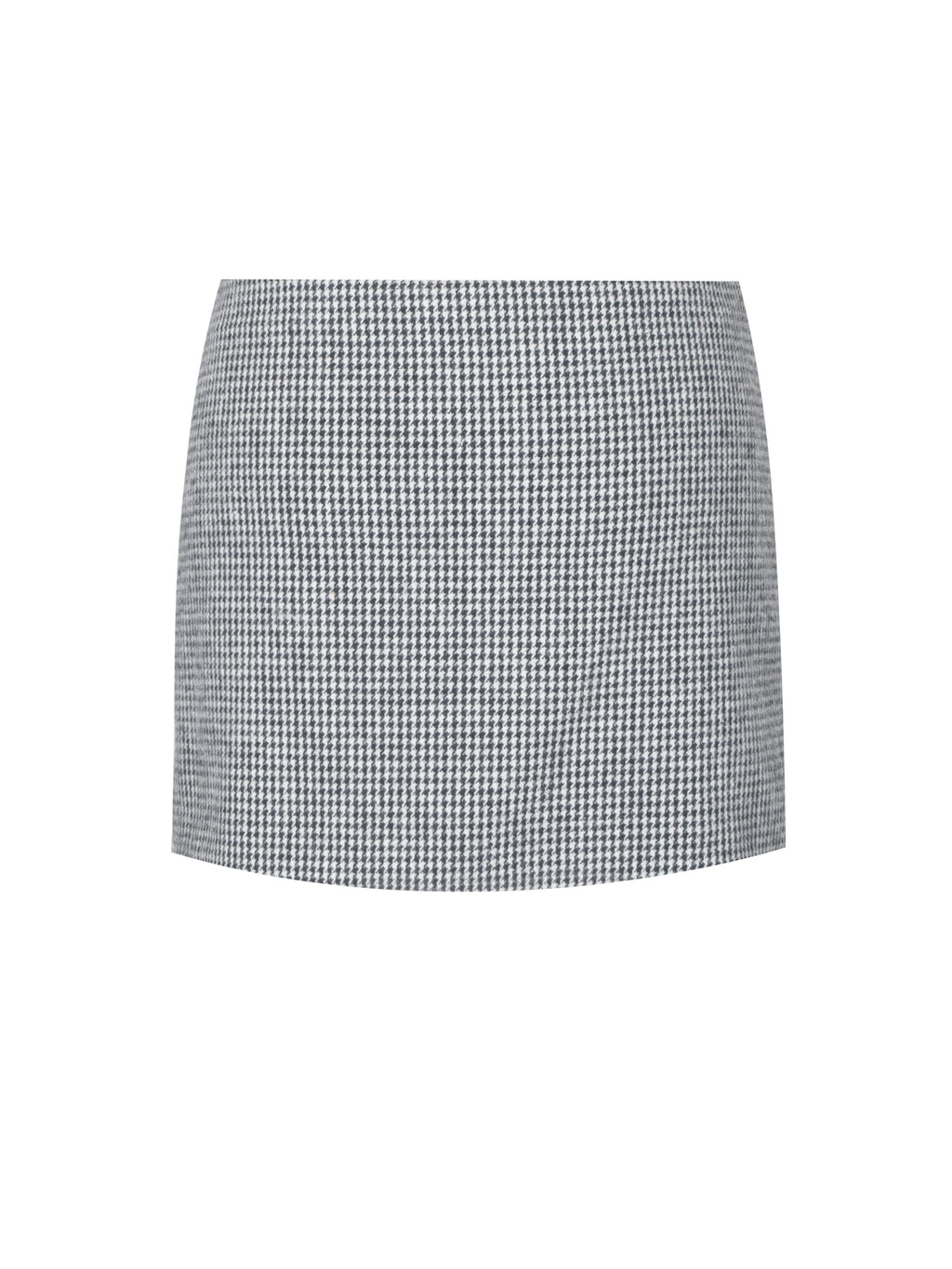 Victoria Black Micro Houndstooth Mini Skirt