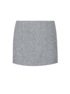 Victoria Black Micro Houndstooth Mini Skirt