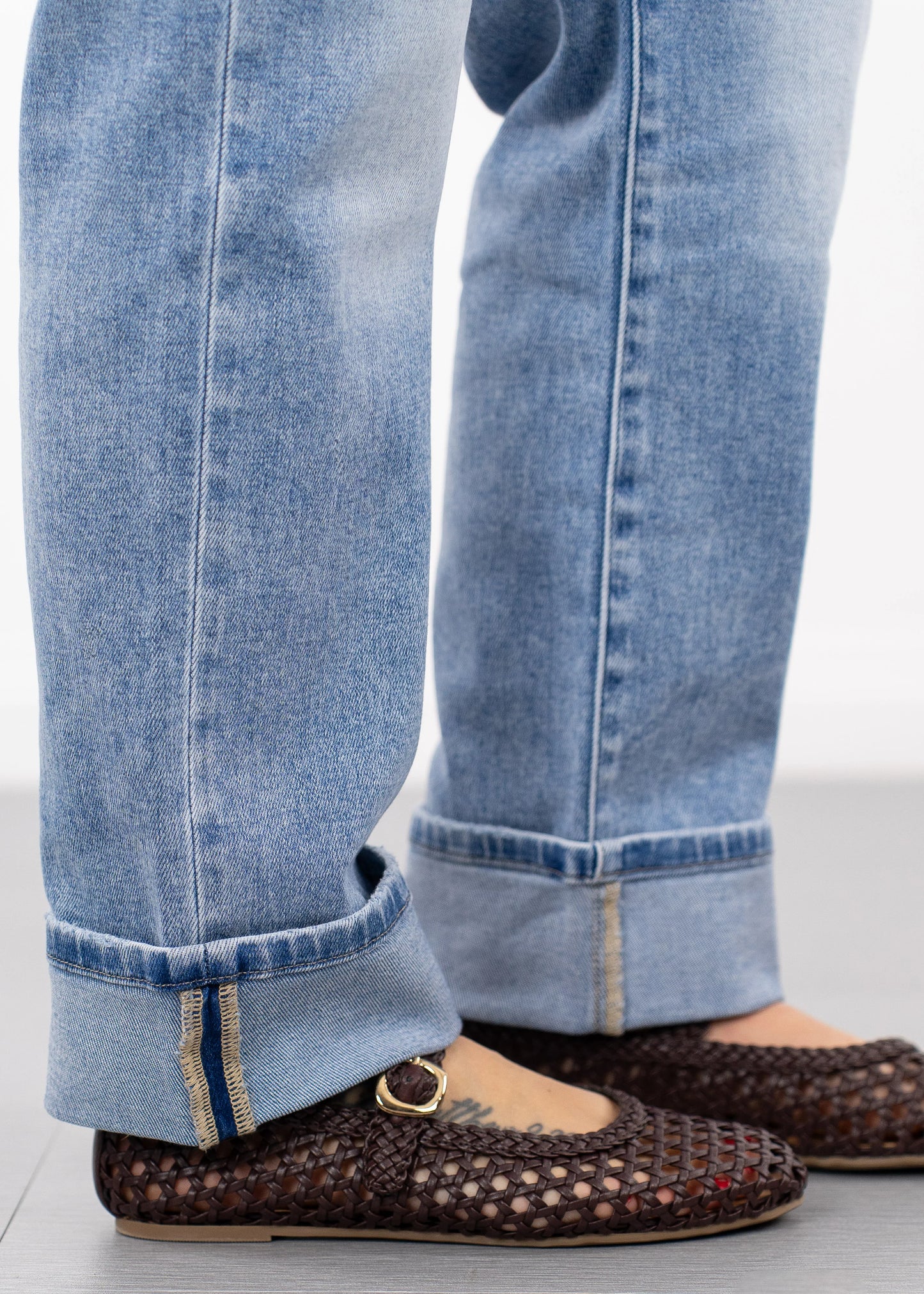 Carys Roll Up Straight Jeans