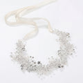 Miss Circle Bridal Silver Crystal Hairband