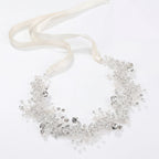 Miss Circle Bridal Silver Crystal Hairband