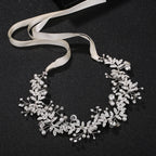 Miss Circle Bridal Silver Crystal Hairband