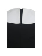 Heather Black Collared Decorative Button Front Mini Dress