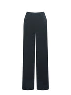 Ronnie Low Waisted Straight Leg Black Velvet Pants