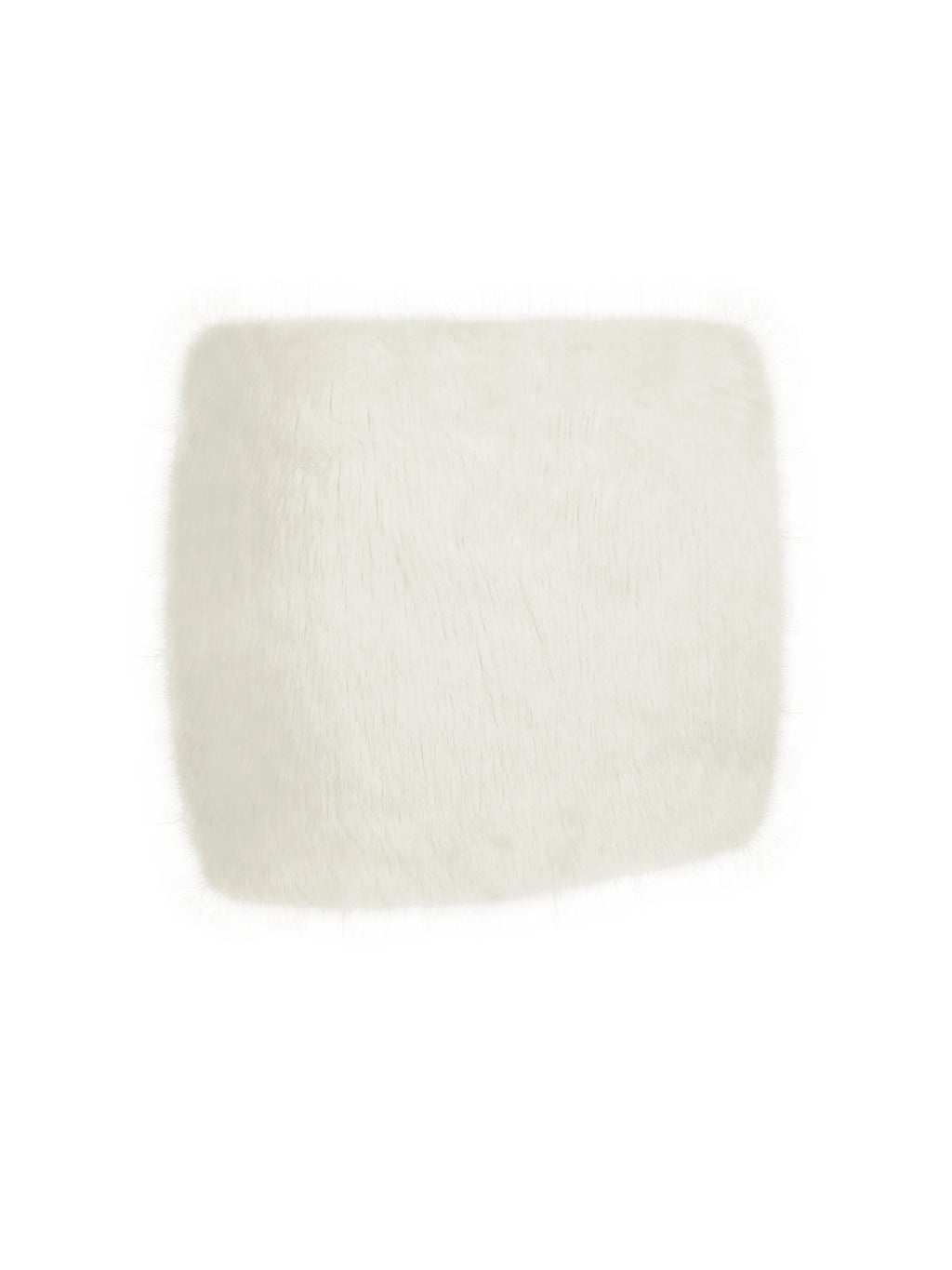 Narla Ivory Low Waisted Fur Mini Skirt
