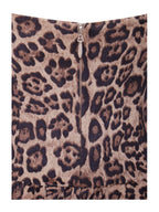 Uchenna Cheetah Print Stretchy Strapless Midi Dress with lace trim