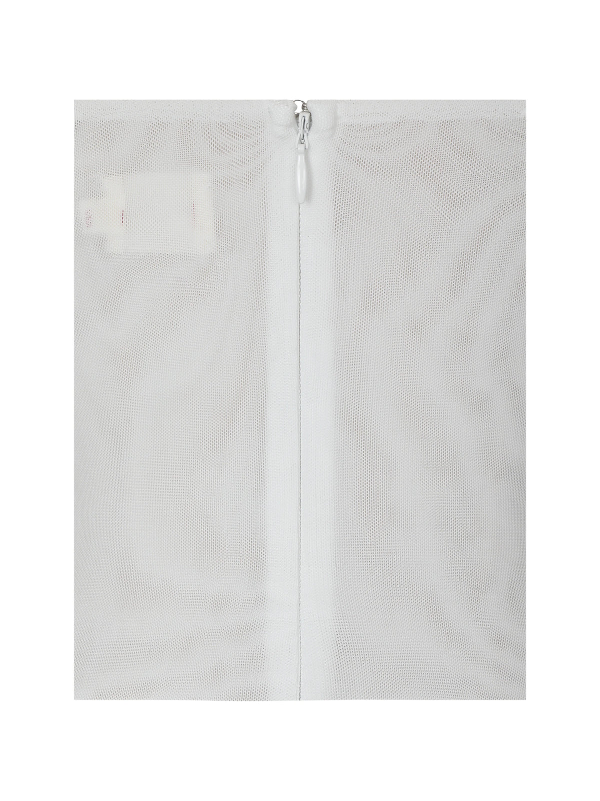 Umnia White Mesh Off Shoulder Drape Mini Dress